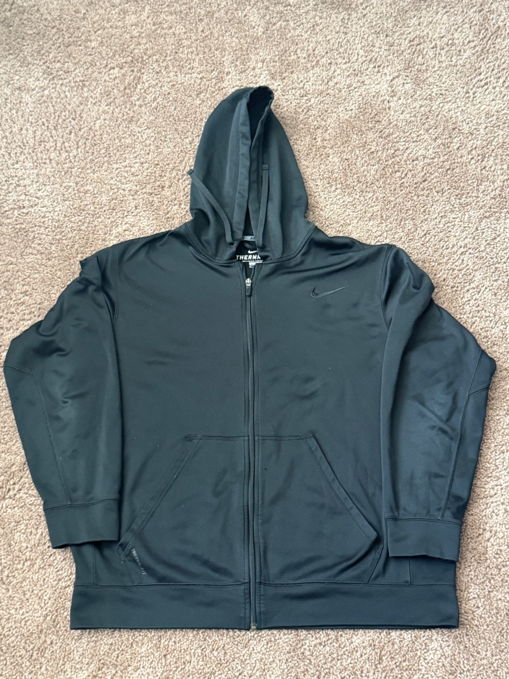Nike Men’s Black Performance Therma-FIT Full-Zip Hoodie XL